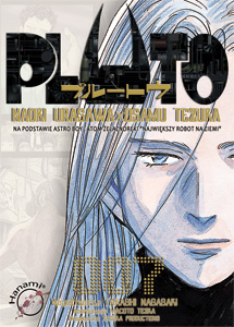Pluto, okładka tomu 7, wydawnictwo Hanami, copyright Hanami  